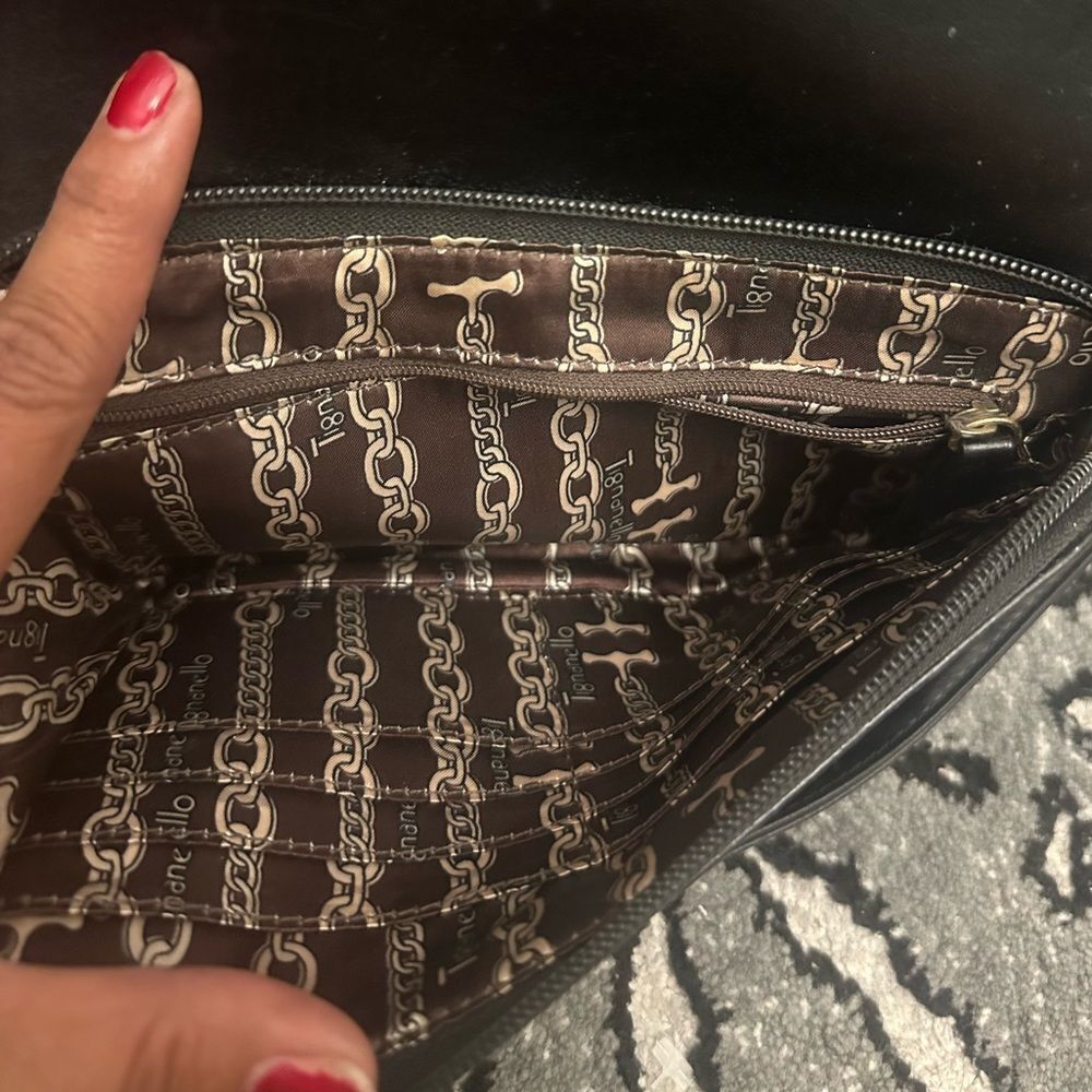 Tignanello Brown Patterned Interior Bag - image 5